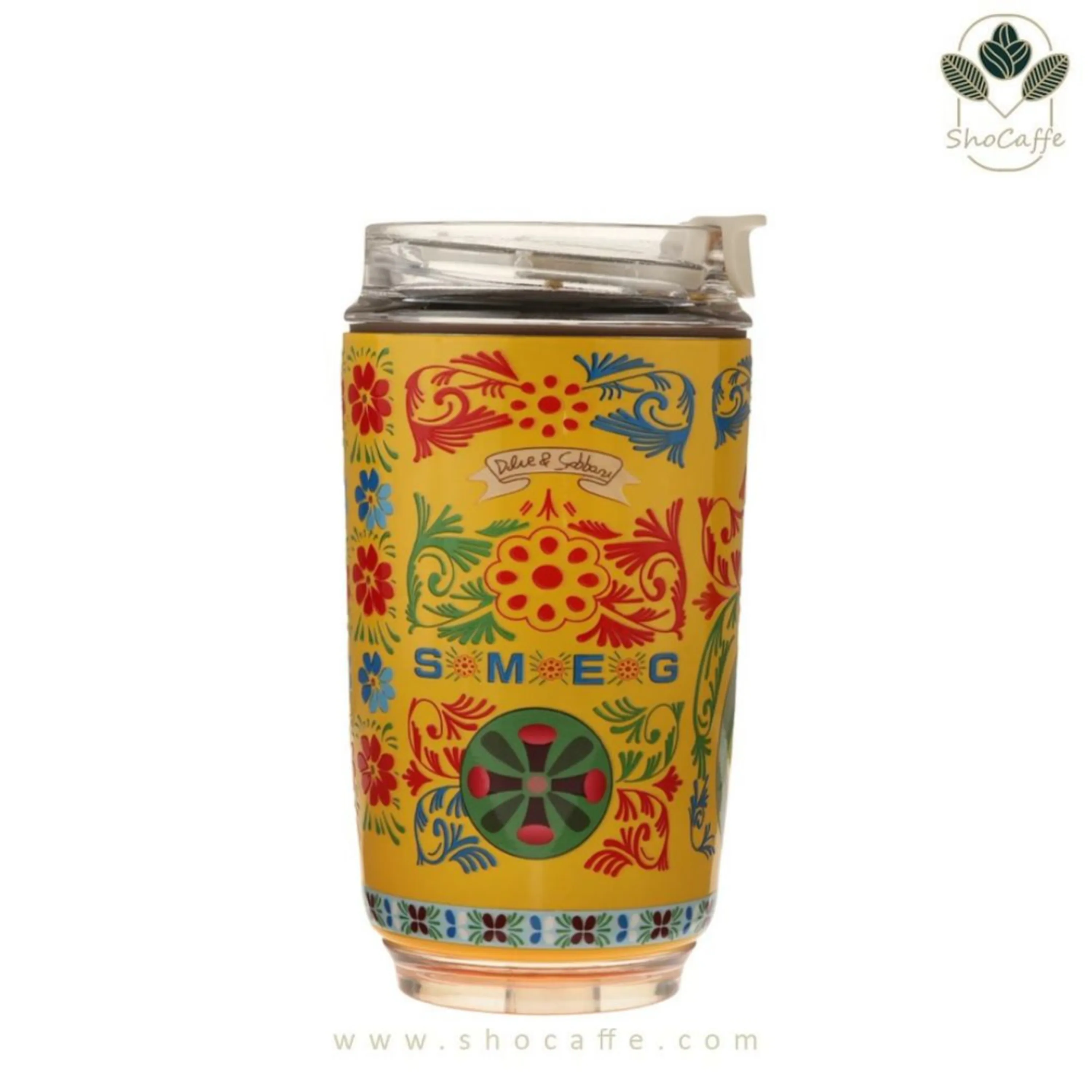 تراول ماگ اسمگ دولچه گابانا زرد مدل DG-648 گنجایش 240میلی لیتر